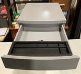 Grey Bow Fronted Mobile Pedestal