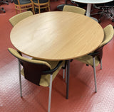 1200Dia Circular Table with 4 Chairs