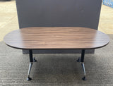 D Ended Meeting Room Table 1800mm