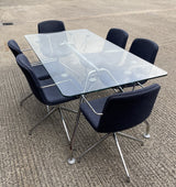 Rectangular Glass Meeting Room Table