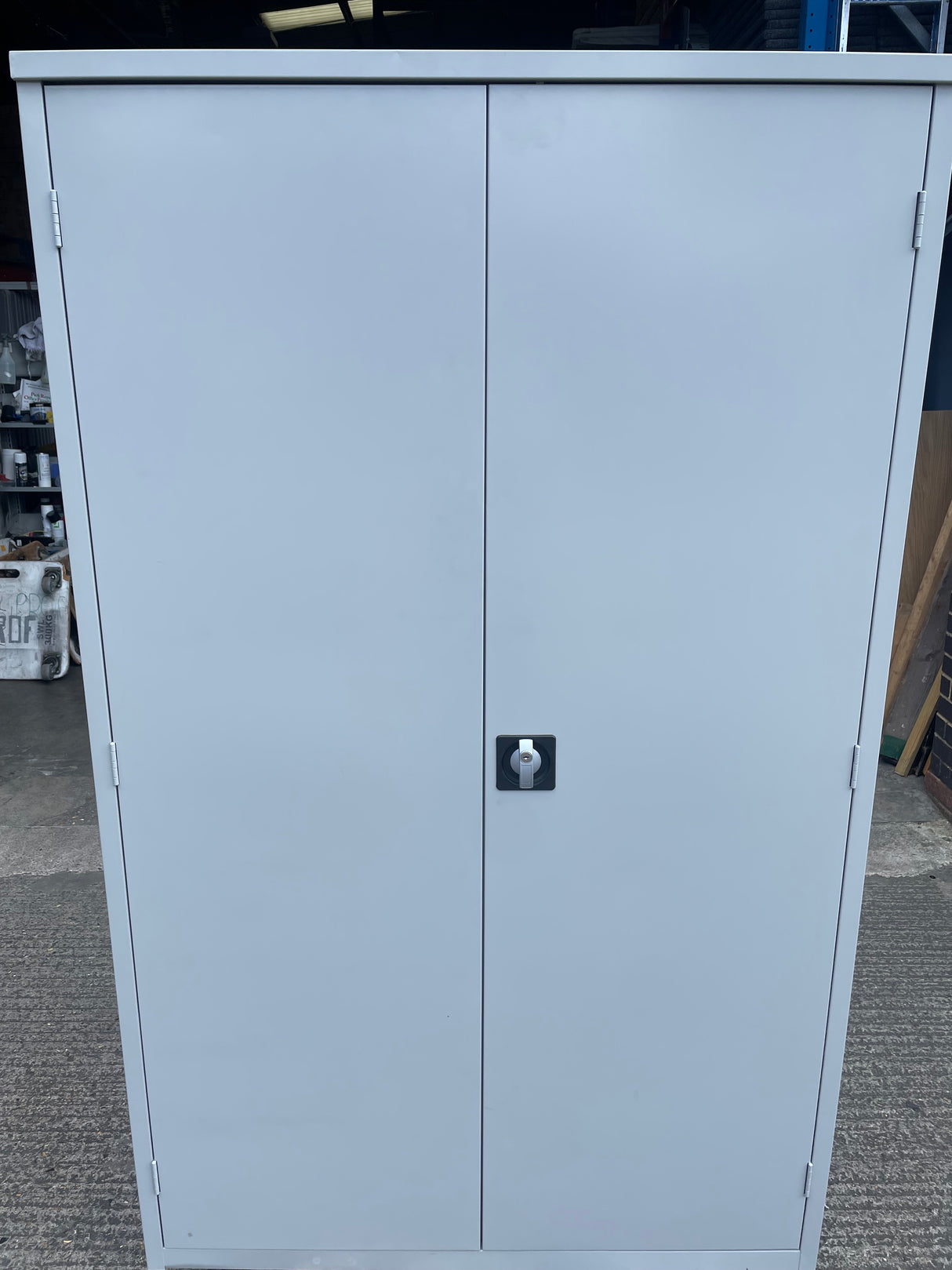 Tall Heavy Duty Metal Storage Unit with Plastic Drawer Containers