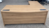 Bow Fronted Executive Desk with Return