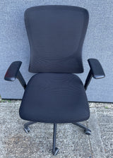 Mesh Back Operator Chair Black Fabric Seat