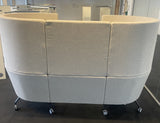 Two Seater High Oval Booth