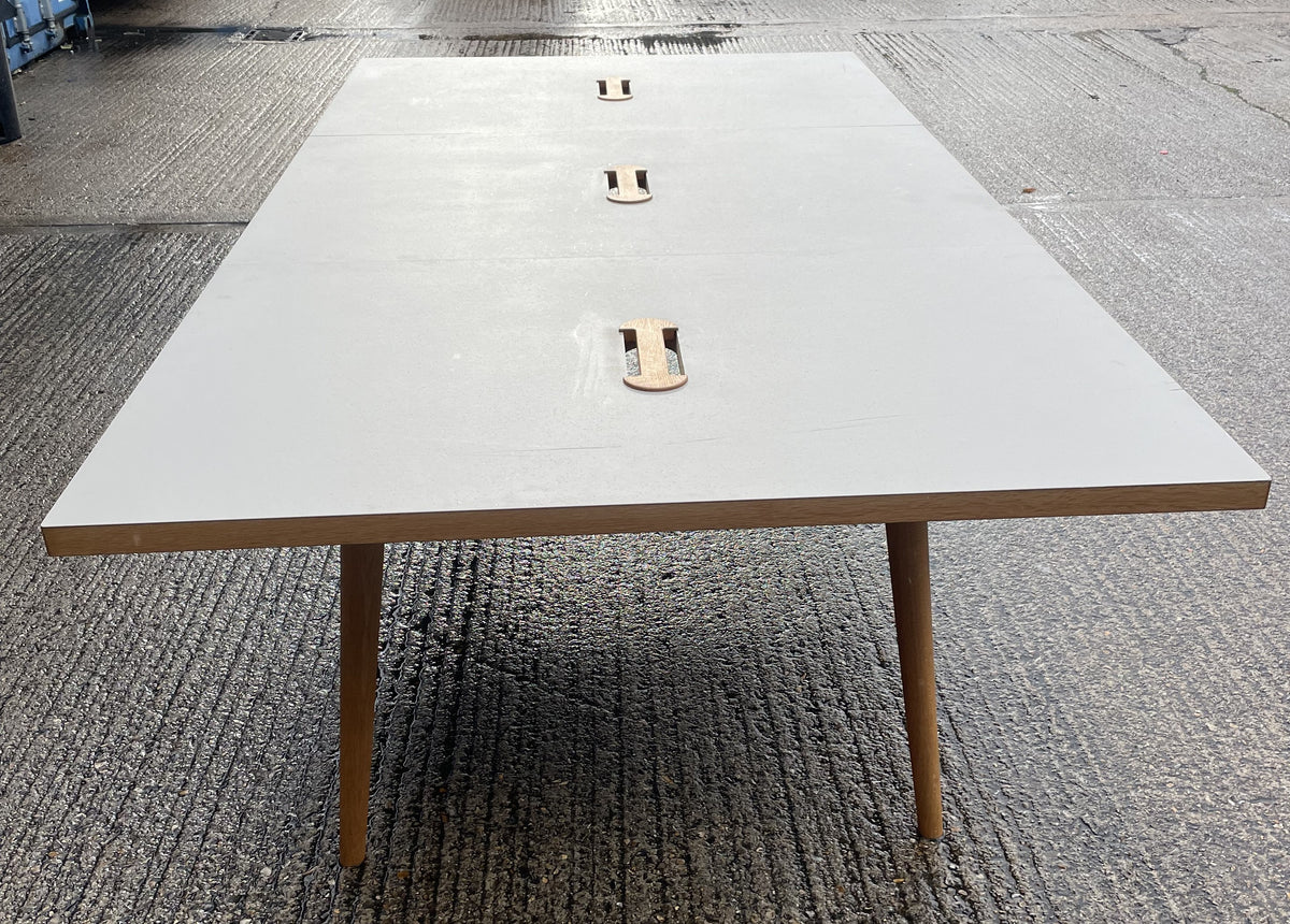 3 Part Meeting Room Table 2700mmW x 1400mmD