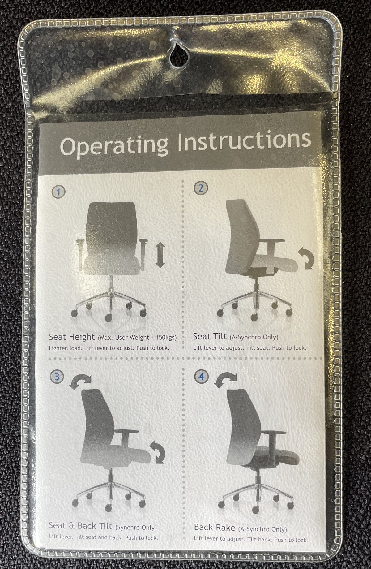 High Ribbed Back Operator Chair