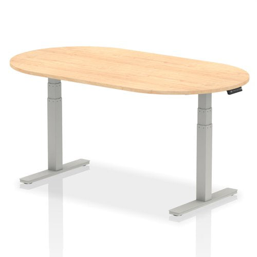 Height Adjustable D Ended Meeting Table