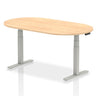 Height Adjustable D Ended Meeting Table