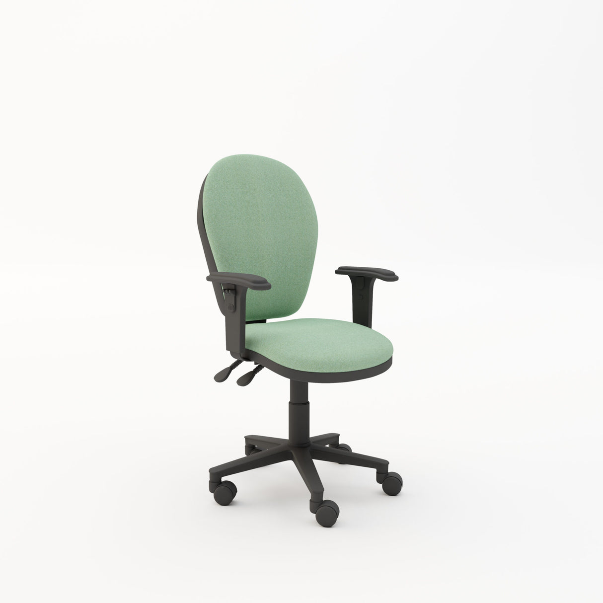 Round Back Operator Chair with Adjustable Arms