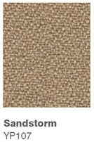 Pinn Bench Seating Plastic Back/Fabric Seat