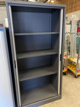 Silverline Tall Metal Tambour Unit 1980mmH