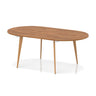Oval Meeting Table with Wooden Legs