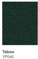 Pinn Bench Seating Plastic Back/Fabric Seat