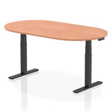 Height Adjustable D Ended Meeting Table