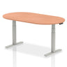 Height Adjustable D Ended Meeting Table