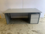 Bene Dark Grey Executive Desk