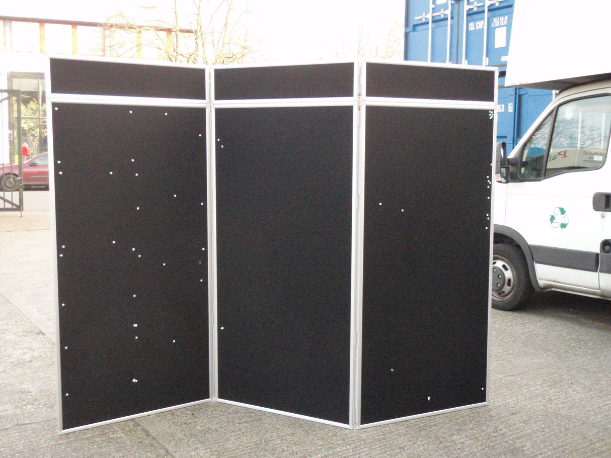 Black/White Double Sided Office 3 Fold Screen