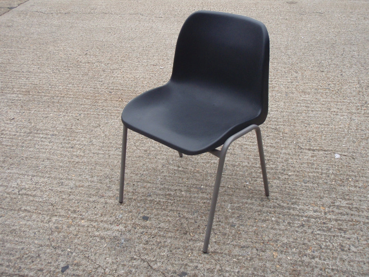 Poly Stack Chair Black Polypropylene Stacking Chairs – Park Royal Office Furniture