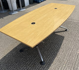 Boat Shaped Meeting Room Table 2000mm