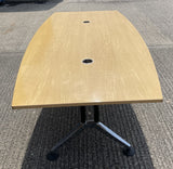 Boat Shaped Meeting Room Table 2000mm