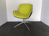 Boss Design Lime & Grey Chair with Chrome Base