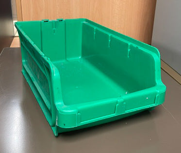 Green Interbin Medium Stackable Box's