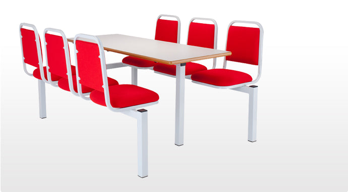 6 Seater with 1500 x 600mm table - Single Entry