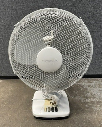 Micromark White & Grey Desk Top Fan