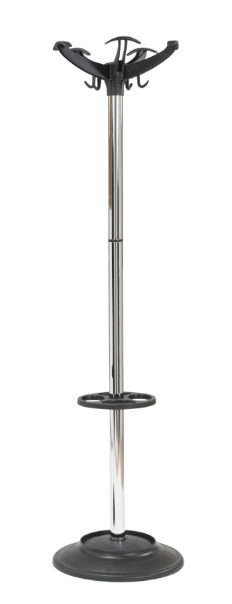 Chrome Hat and Coat Stand