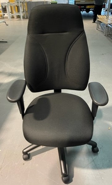 High Back 3 Lever Operator Chair Black