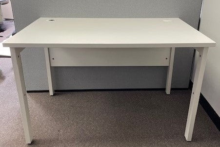 Bench White Single Desk