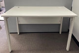 Bench White Single Desk