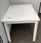 Bench White Single Desk