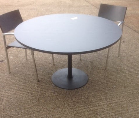 Black Round Meeting Table