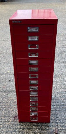 Red 15 Multi Drawer Cabinet