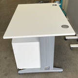 Straight 1200 Desk + Mobile Pedestal