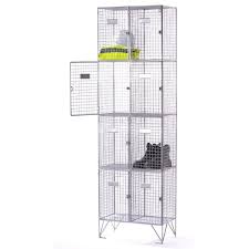 Mesh Lockers Four Door Nest of Two