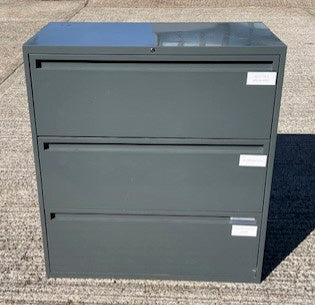 Main Dark Grey 3 Drawer Side Filer