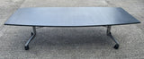 Dark Grey Barrel Shape Folding Meeting Table 2600 x 1100