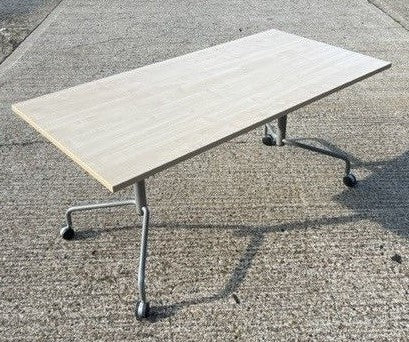 Maple Grey Leg Flip Top Table