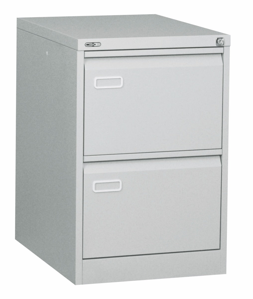 GO Grey 2 Draw Filing Cabinet