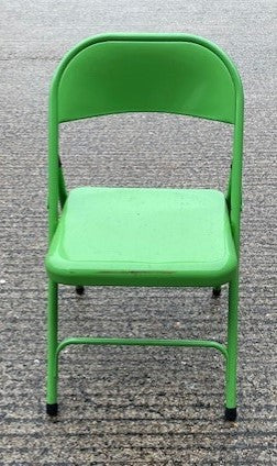 Green Metal Folding Chair