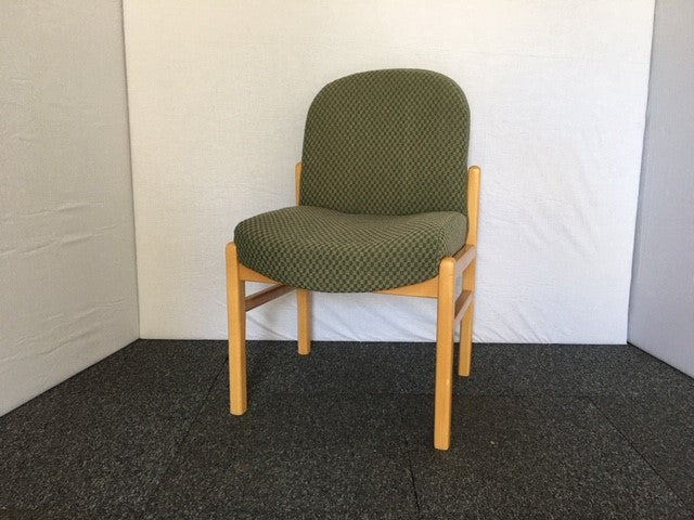 Green Pattern Waiting Room Chair