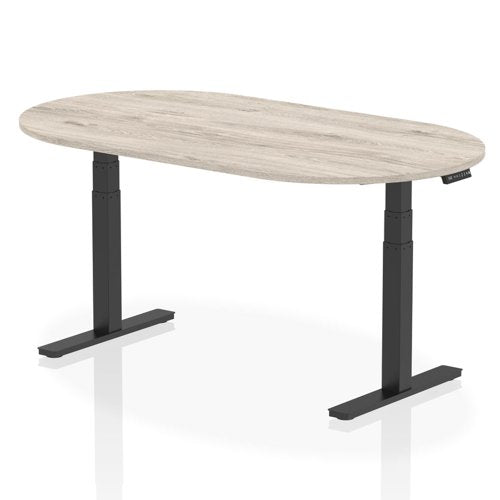 Height Adjustable D Ended Meeting Table