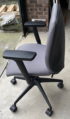 High Back Operator Chair Grey