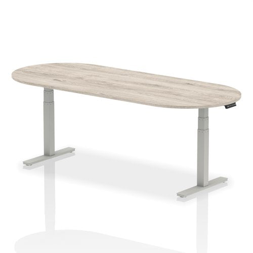 Height Adjustable D Ended Meeting Table