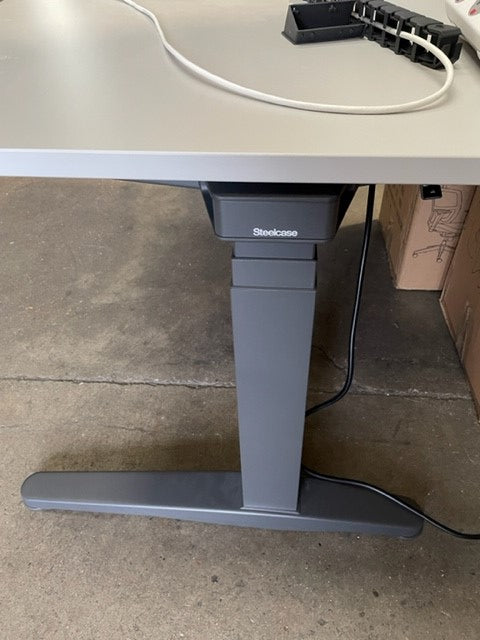Steelcase Ology Height Adjustable Desk + Screen