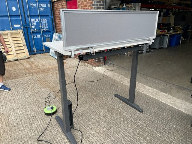 Steelcase Ology Height Adjustable Desk + Screen