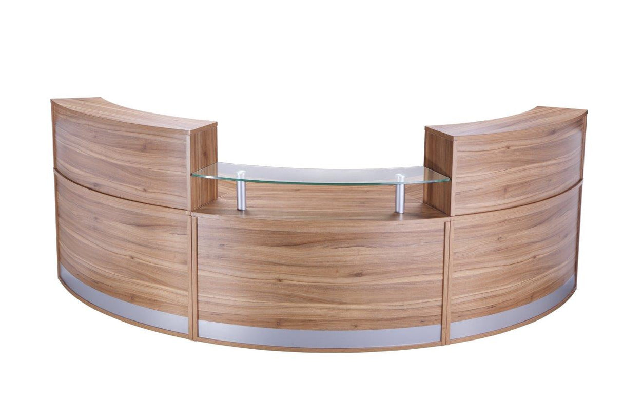 High Curved Reception Desk Unit