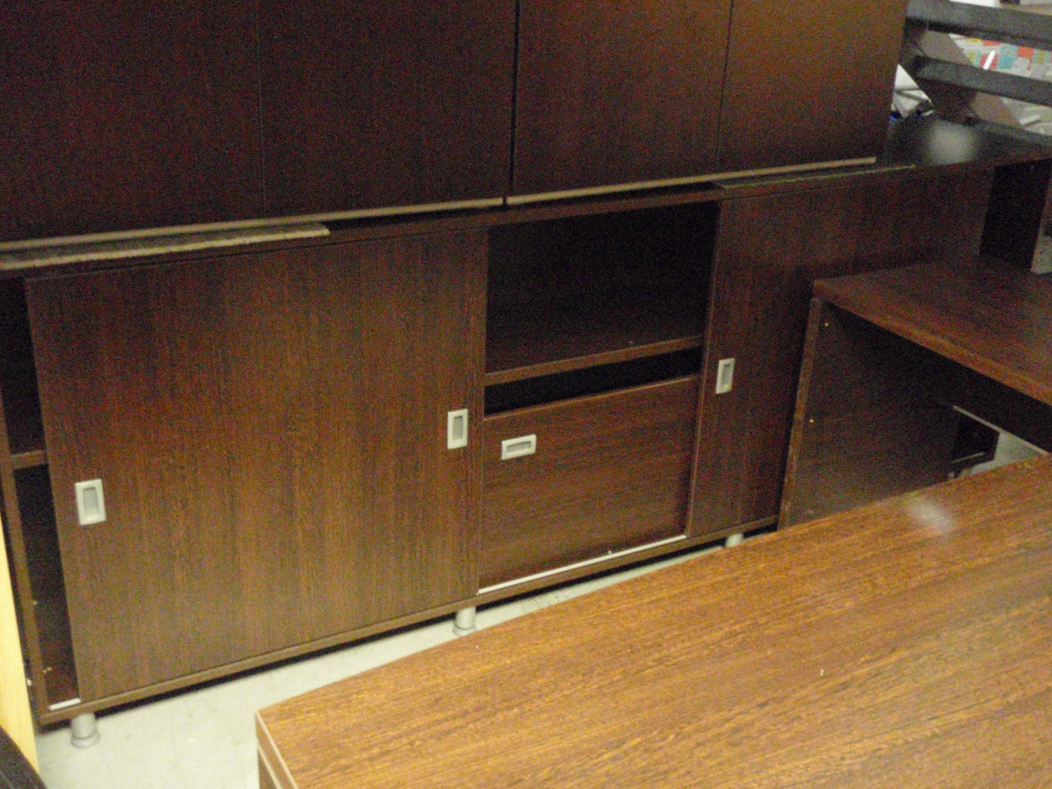 Large American Walnut Credenza – Park Royal Office Furniture